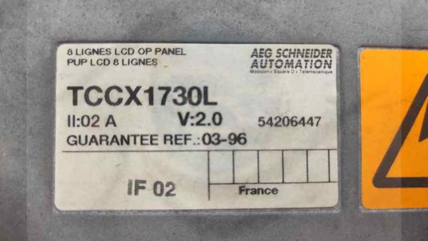 Vue du TCCX1730L TELEMECANIQUE compatible avec systèmes TE
