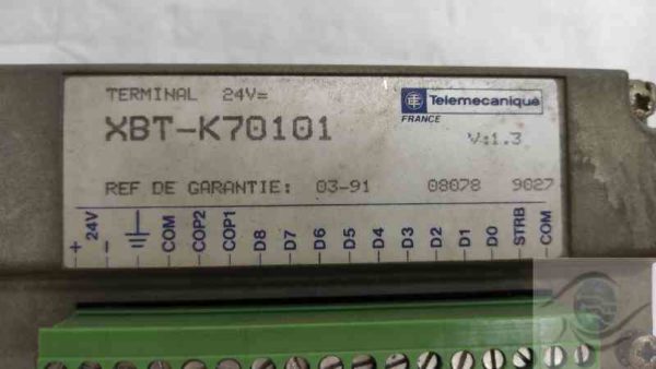Vue détaillée du XBTK70101 TELEMECANIQUE hors production