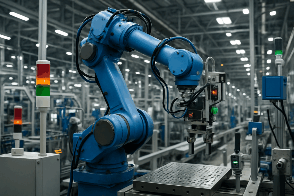 A propos de sourcing automatism 3 bras robotisé dans une usine
